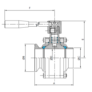 K Kugelventil S - Clamp